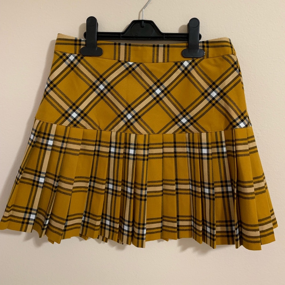 Forever 21 Plaid Knife Pleat Skirt
